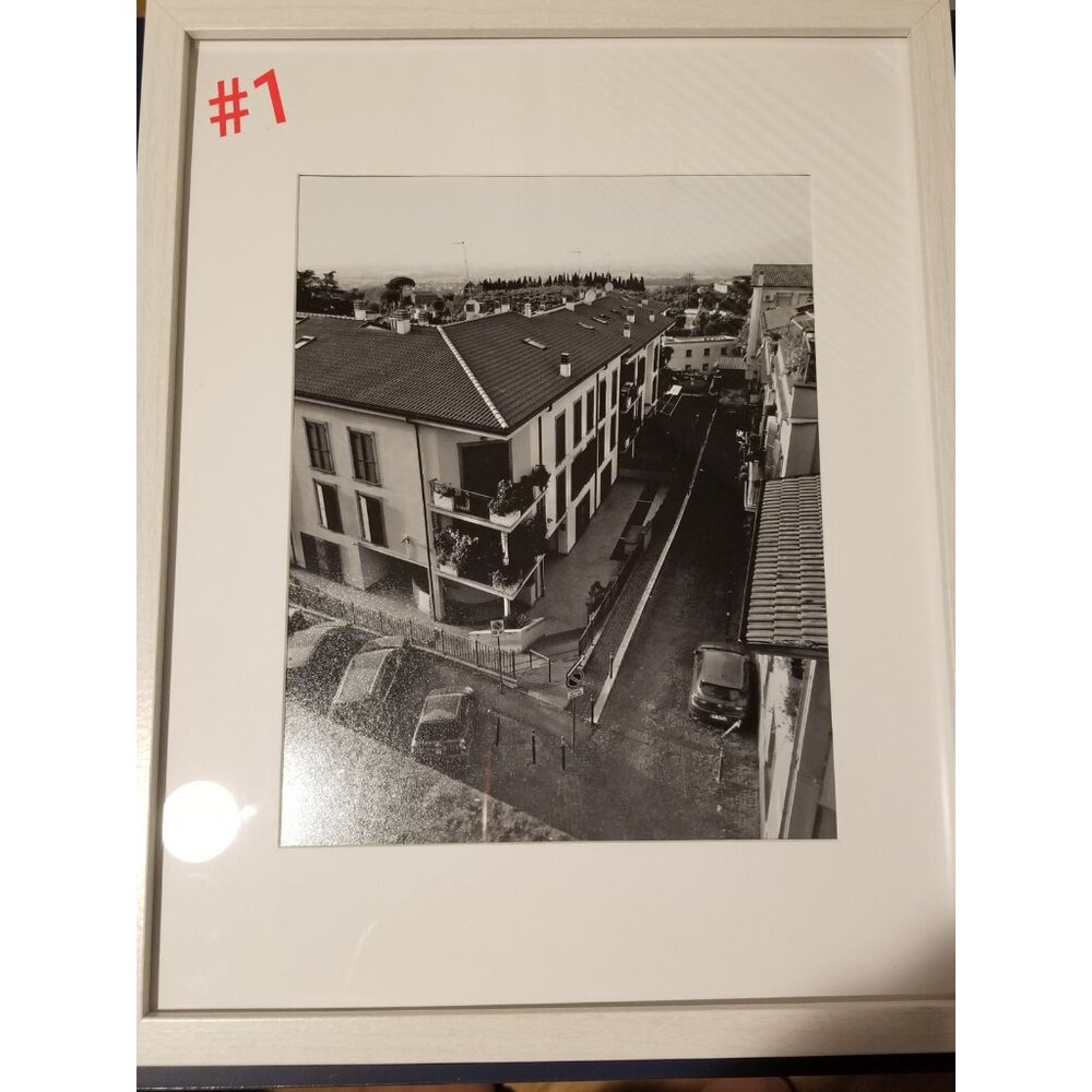 "Strada a Frascati" Black and White Picture of Italy
